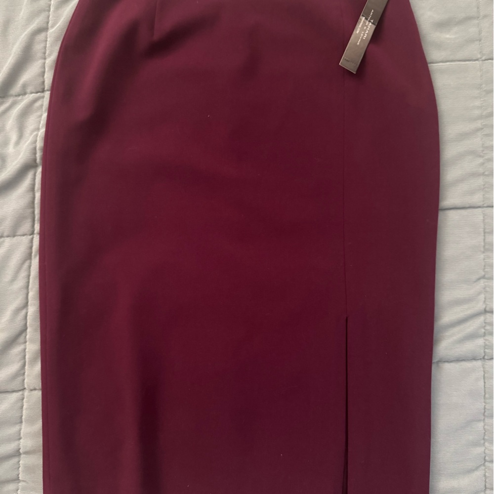 Tahari Deep Purple Pencil Skirt